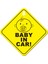 C Araba Sticker Bebek Arabada Sallanan Uyarı Güvenlik Işareti Sticker Vinil Etiket Araç Cam Sticker Araba Aksesuarları (Yurt Dışından) 1