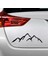 4-Kırmızı Stil M Beden Araba Üzerinde Dağ Araba Stickerları Vinil Araba Stickerlar Cool Araba Cam Dekor Çıkartmaları (Yurt Dışından) 4