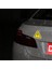 Büyük Kırmızı Üçgen Ünlem Işareti Yansıtıcı Uyarı Işareti Araç Sticker Gece Sürüş Güvenliği Yansıtıcı Sticker Araç Çarpışma Önleyici (Yurt Dışından) 4