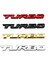 Kırmızı Evrensel 3D Alaşım Metal Harf Turbo Araba Motosiklet Amblemi Rozet Sticker Çıkartma Dekor Araba Gövde Arka Bagaj 3D Araba Sticker (Yurt Dışından) 2