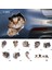 No.1 Boyutu 3 Boyutlu Hayvan Araba Sticker Yaratıcı Kedi Köpek Araba Pencereleri Sticker Sevimli Araba Çıkartmaları Araba Süsü (Yurt Dışından) 2