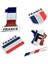 S0388 Alüminyum 3D Fransa Bayrak Araba Sticker Amblemi Etiket Peugeot Citroen Renault Venturi Bugatti Amilcar Heuliez Ford Için (Yurt Dışından) 5