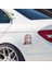 YT-176299-13CM Earlfamıly 13CM Zero Two Darling In The Franxx Tampon Araba Sticker Güneş Kremi Araba Sticker Anime Gölgelenme Çizik Dekorasyon (Yurt Dışından) 4