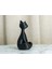 Modern Kedi Biblo, 15 cm Siyah Dekoratif Kedi Figürü, Pinterest Obje 1