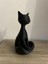 Modern Kedi Biblo, 15 cm Siyah Dekoratif Kedi Figürü, Pinterest Obje 2