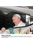 Papa Francis Sağ 3D Araba Cam Sticker Komik Ünlü Araba Arka Cam Sticker Universal Kraliçe Elizabeth Papa Francis Ruth Bader Ginsburg Çıkartmaları (Yurt Dışından) 2