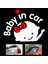 Kız Komik Araba Tasarımı 3D Karikatür Sticker Bebek Araba Uyarı Sticker Bebekli Araba Aksesuarları Yüksek Kalite (Yurt Dışından) 3