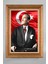 Altın Çerçeveli Paspartulu Atatürk Tablo VS275 1