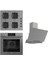 Flowart Ss Serisi Gri Set (SS208 + QMS63CPR +D065 ) 1