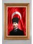 Altın Çerçeveli Paspartulu Atatürk Tablo VS358 1