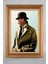 Altın Çerçeveli Paspartulu Atatürk Tablo VS226 1
