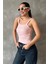 Pembe Fitilli Görünümlü Askılı Basic Atlet MG2236 3