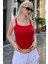 Kırmızı Fitilli Görünümlü Askılı Basic Atlet MG2236 5