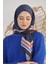 Lacivert Loryan Scarf Diamond Royal Black Eşarp 3