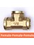 Kadın-F-F Tarzı 1,2 Inç Pnömatik Tesisat Boru Bağlantı Erkek Dişi Konu Bsp T Tipi Bakır Fittings Su Yağ Gaz Adaptörü (Yurt Dışından) 1
