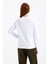 Kadın Uzun Kollu Basic Beyaz T-Shirt- 3