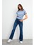 Emilie Dark Blue Bootcut Jean Pantolon - Dark Blue 1