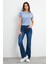 Emilie Dark Blue Bootcut Jean Pantolon - Dark Blue 2