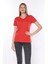 %100 Pamuk Süper Kalite V Yaka Kadın Basic Tişört Örme Pamuk Penye T-Shirt 2