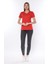 %100 Pamuk Süper Kalite V Yaka Kadın Basic Tişört Örme Pamuk Penye T-Shirt 5