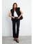 Wanda Kemer Detaylı Black Wide Leg Jean Pantolon - Black 1