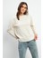Ashley Bisiklet Yaka Uzun Kollu Tişört - Taş 3
