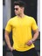x Serüven Organik Pamuk Erkek Düz Sarı Tişört Regular Fit / Normal Kesim 1