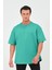 x Serüven Organik Pamuk Erkek Düz Mint Tişört Regular Fit / Normal Kesim 2