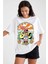 %100 Pamuk Süper Kalite Penye Oversize Baskılı T-Shirt 2