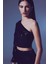Tek Kollu Crop Bluz - Siyah 5