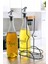 Pure 2'li Siyah Metal Standlı Ahşap Saplı Yağdanlık Seti Şeffaf Etiketli Cam Yağlık 750 ml Cys-15 3