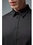 Erkek Regular Fit Gömlek(Tencel)(Tm) - Siyah 3
