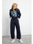 Kolly Slouchy Şalvar Jogging Pantolon - Navy 1