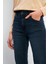 Jennifer Ispanyol Paça Yüksek Bel Deep Dark Blue Jean Pantolon - Deep Dark Blue 3