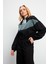Lilian Kapüşonlu Fermuarlı Paraşüt Sweatshirt - Siyah 2