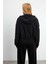Mary Regular Fit Paçası Detaylı Yumuşak Dokulu Jogging Pantolon(Cupro) - Siyah 5