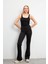 Jenna Geniş Paça Jogging Pantolon - Siyah 1