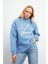 Vena Club Baskılı Sweatshirt - Mavi 1