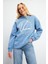 Vena Club Baskılı Sweatshirt - Mavi 2