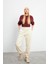 Beli Lastikli Oversize Jogging Pantolon - Kemik 3