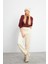 Beli Lastikli Oversize Jogging Pantolon - Kemik 4