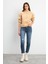 Marina Yarım Fermuarlı Pamuklu Sweatshirt - Bej 3