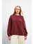 Good Wibes Baskılı Sweatshirt - Kestane 3
