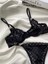 Siyah Nude Dantelli Bralet Sütyen Kilot Takım Tanga 3