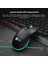 MS120 USB Kablolu 2400DPI 4 Tuşlu RGB LED Aydınlatmalı Optik Gaming Optik Mouse Siyah 4
