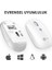 WS211 Dual Mod 2.4GHz WiFi + Bluetooth 1600DPI 6 Tuşlu Şarjlı Sessiz Kompakt Kablosuz Optik Mouse Beyaz 4