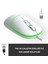 MS110 USB Kablolu 2400DPI 4 Tuşlu RGB Sessiz Click PC, Mac, Dizüstü Bilgisayar ile Uyumlu Optik Mouse Beyaz 6
