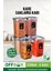 6 Lı 12 Parça 1,2 Litre Kare Erzak Saklama Kutusu Takımı 20 Etiketli Baharatlık 2