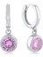 Pink Zirconia Taşlı Moon Küpe 1