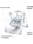 ConvertMe 2'si 1 Arada Kompakt Taşınabilir Otomatik Bebek Salıncağı ve Bebek Koltuğu, Pil Tasarrufu Sağlayan Titreşimler, Doğa Sesleri, 0-9 Ay 3-9 kg (Swell) 5